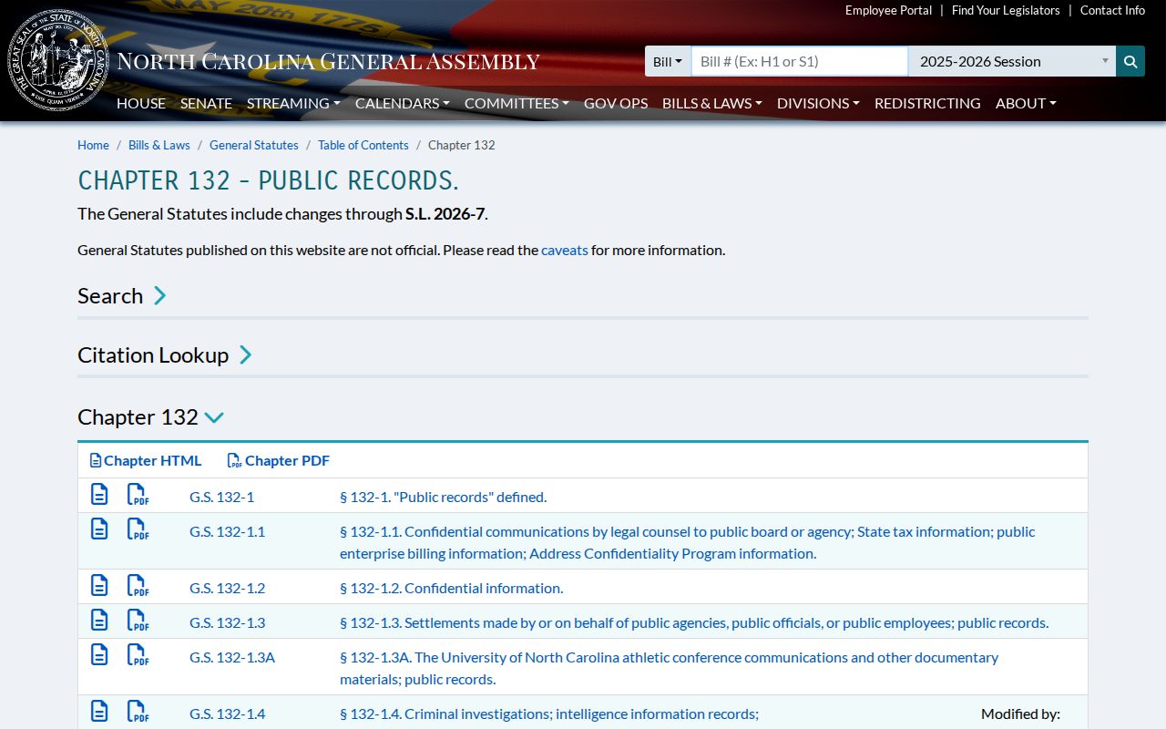 Jones County criminal records North Carolina Public Records Law