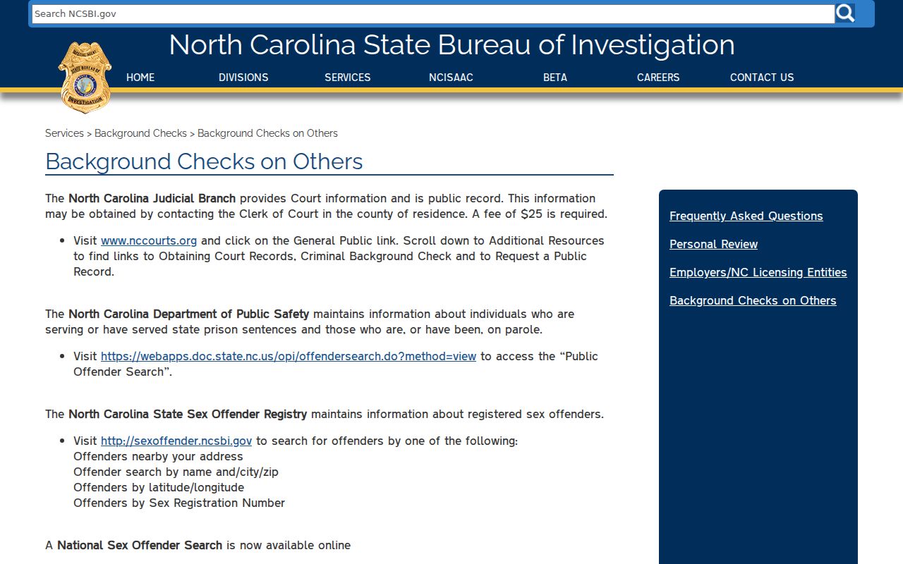 Jones County criminal history SBI background check options